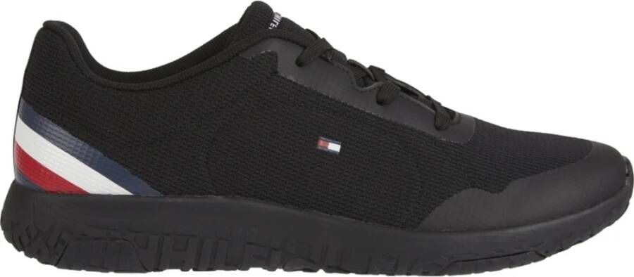 Tommy Hilfiger runner stripes shoe , Zwart, Heren