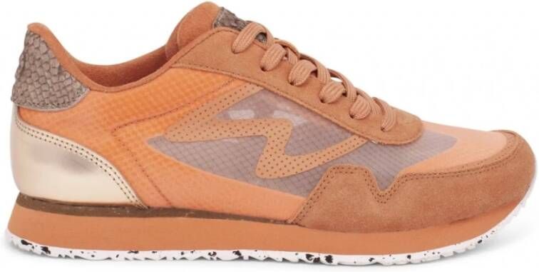 Woden Sneakers Oranje Dames