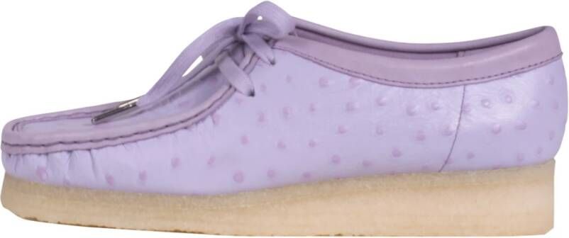 Clarks Wallabee Sneakers , Paars, Dames