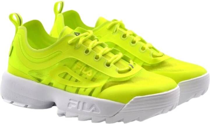 Fila Disruptor lopen sneakers , Geel, Dames