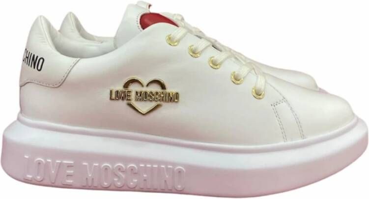 Love Moschino Sneakerd Gomma40 , Wit, Dames