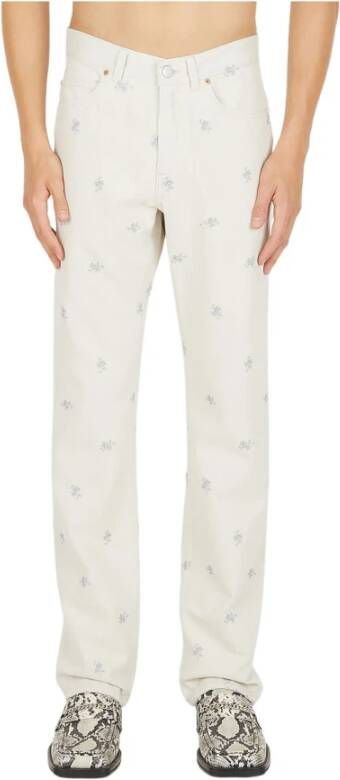 Martine Rose Regular Fit Jeans Wit Heren