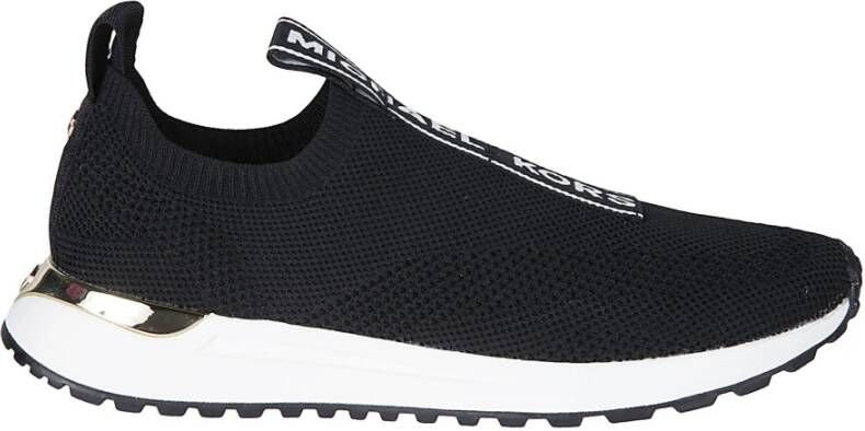 Michael Kors Bodie Logo Tape Mesh Slip on Trainer , Zwart, Dames