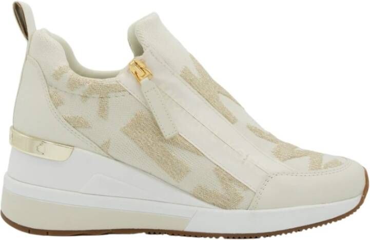Michael Kors Willis Wedge Trainer Sneaker , Beige, Dames
