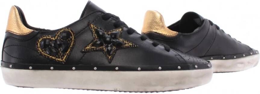 Rebecca Minkoff Sneakers 00Mw Na02 Swarovski Nappa Low Nieuw , Zwart, Dames