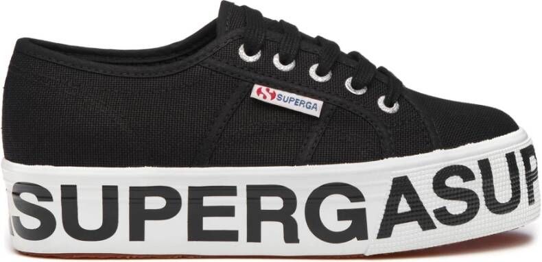 Superga 2790 Cotw Outsole Let , Zwart, Dames