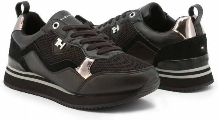 Tommy Hilfiger Feminine Active City sneaker met leren details