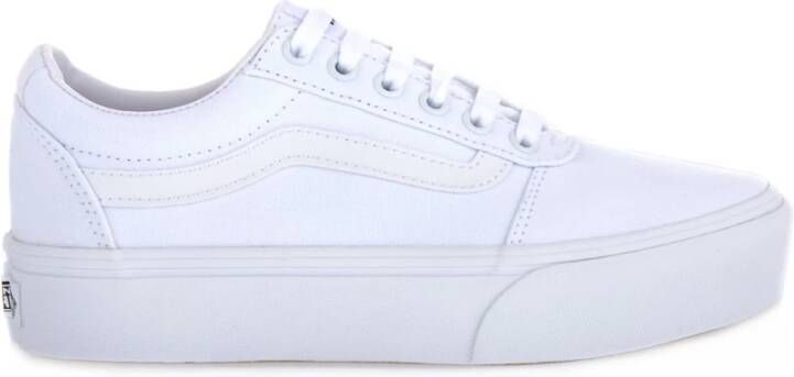 Vans ward platform sneakers wit dames