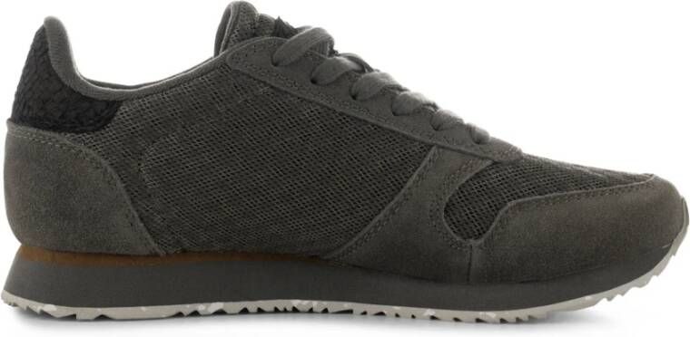 Woden Ydun Suede Mesh II Dark Grey , Grijs, Dames