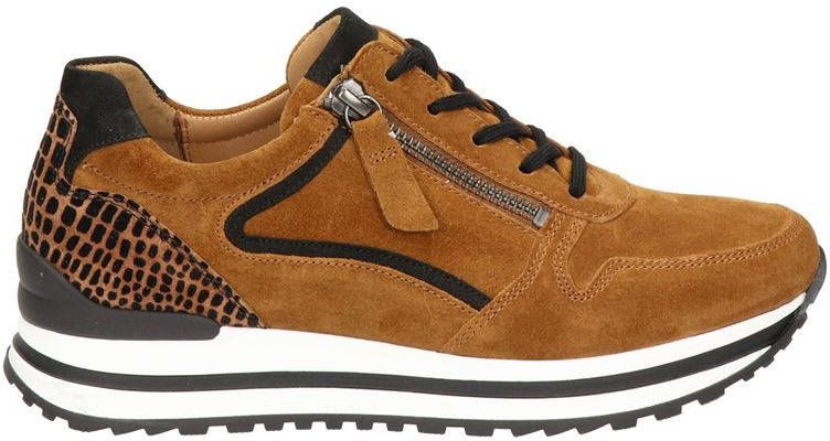 Gabor 526 comfort suède sneakers cognac