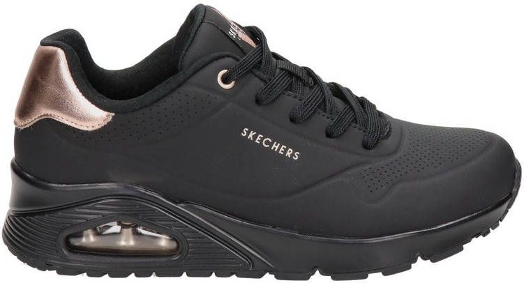 Skechers Uno sneakers zwart/roségoud