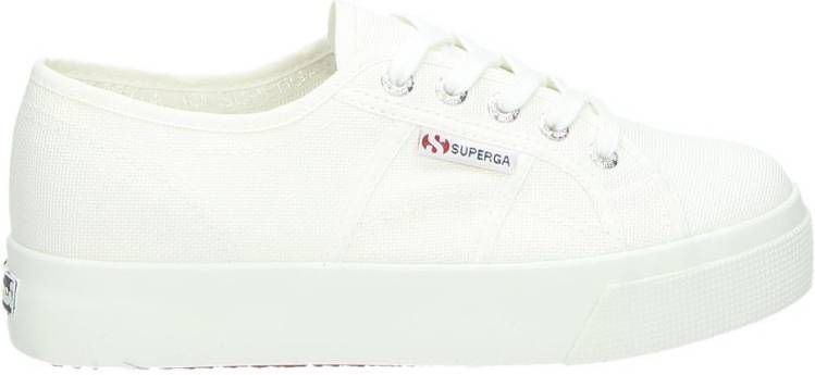 Superga platform sneakers wit