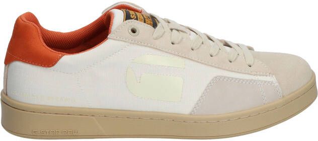 G-Star G Star Raw Recruit Off White Orange Lage sneakers