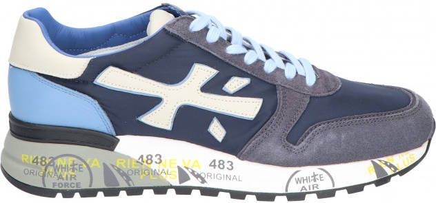 Premiata Mannenschoenen sneakers mick , Blauw, Heren