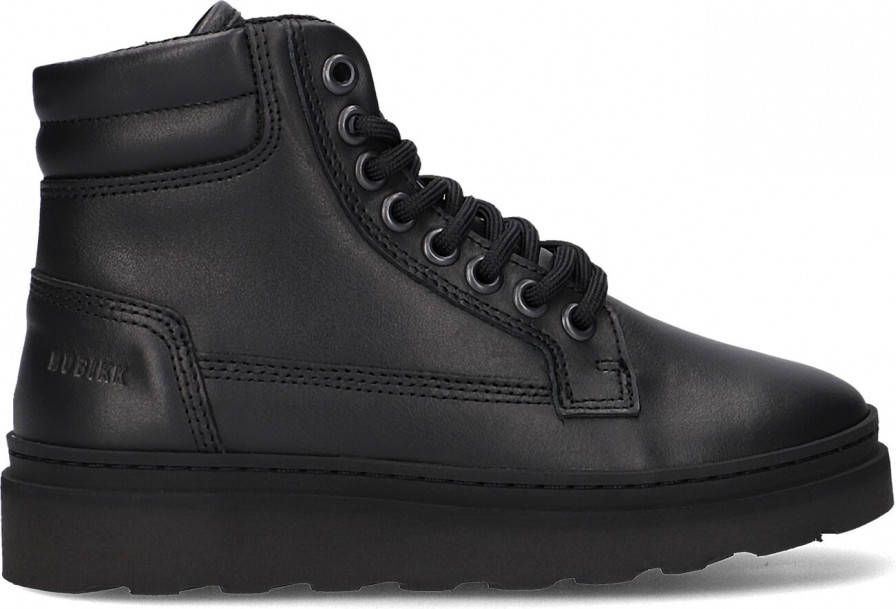 Nubikk Zwarte Hoge Sneaker Jonah Dune Jr