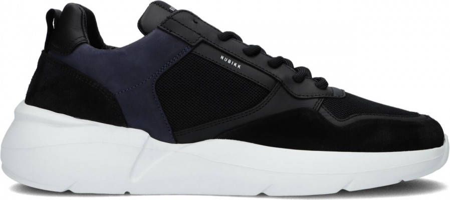 Nubikk Zwarte Lage Sneakers Roque Road Wave
