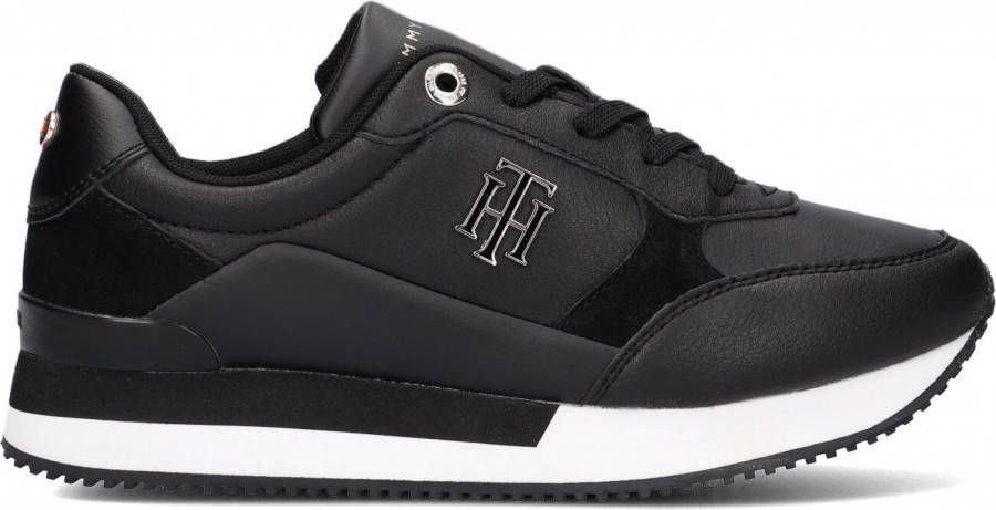 Tommy Hilfiger Zwarte Lage Sneakers Th EmBoss Metallic Sneaker