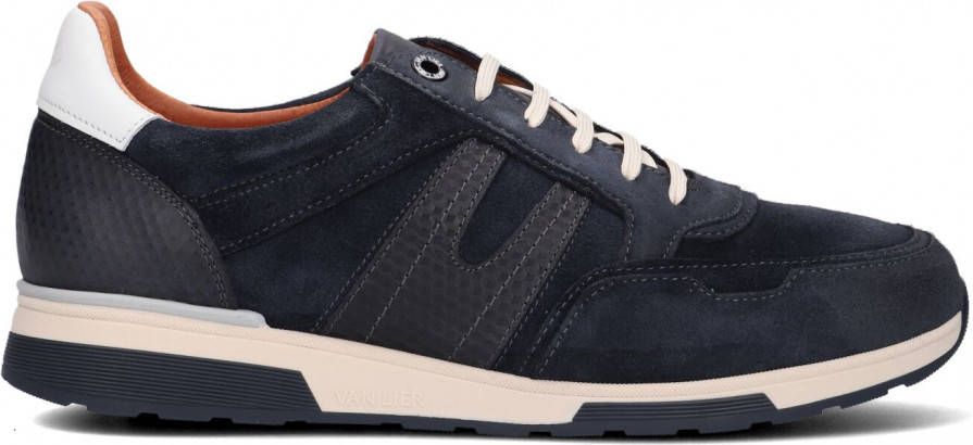 Van Lier Blauwe Lage Sneakers Positano