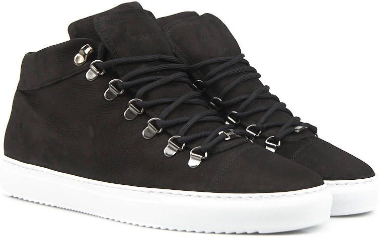 Nubikk Zwarte Jase Mid Hoge Sneaker