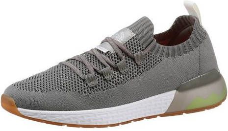 Bugatti Slip on sneakers met tweekleurige loopzool