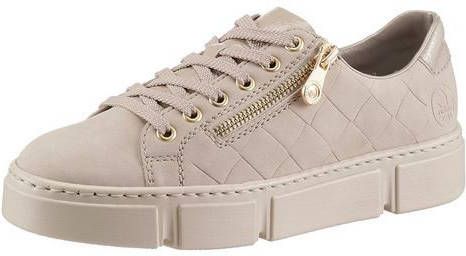 Rieker Plateausneakers in doorgestikte look