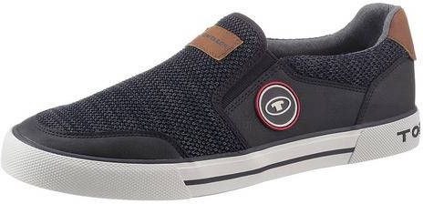 Tom Tailor Slip on sneakers met opgestikt logo