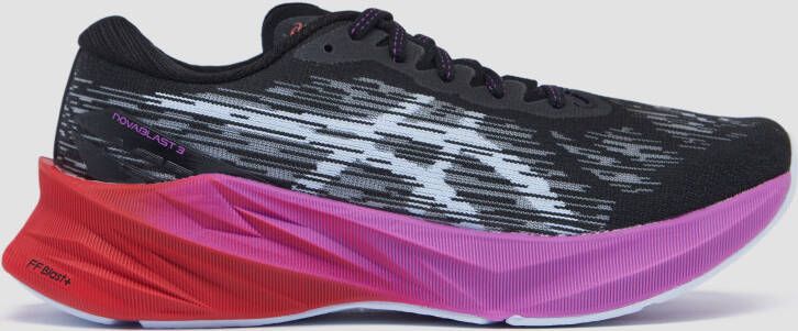 ASICS novablast 3 hardloopschoenen zwart/paars dames