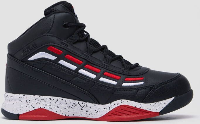 Fila spitfire 3 sneakers zwart/rood kinderen