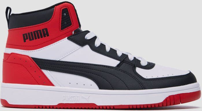 Puma rebound joy mid sneakers zwart/rood heren