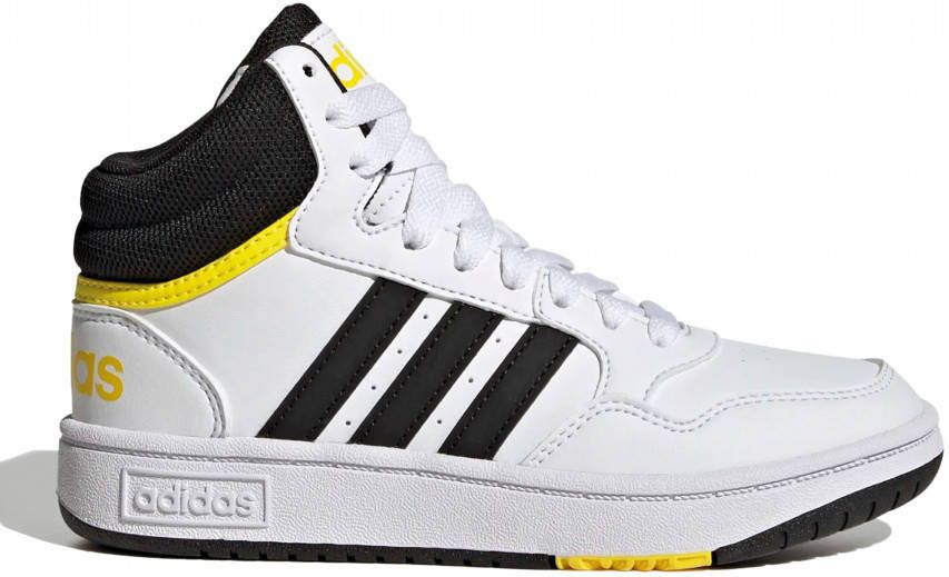 adidas hoops mid 3.0 sneakers wit/geel kinderen