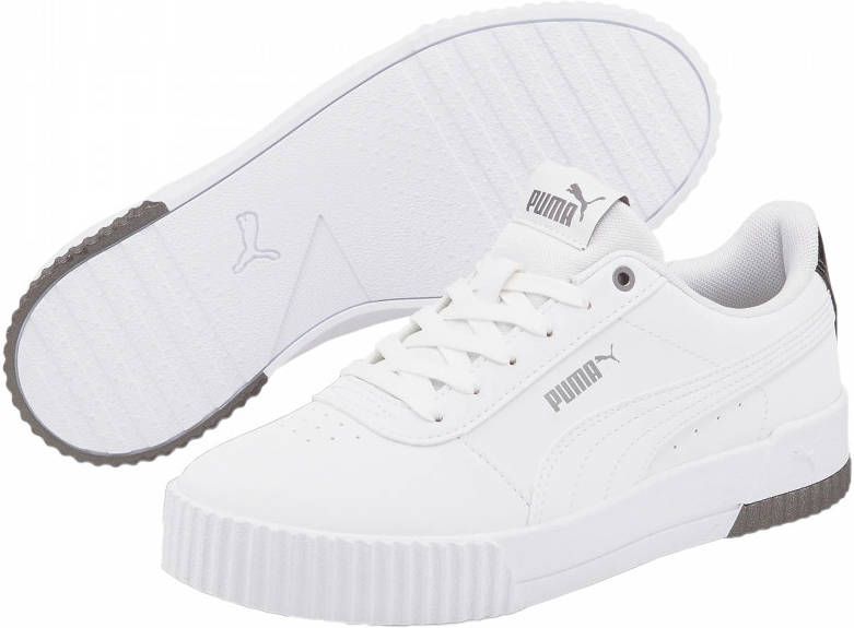 Puma Carina Raw Metallics Sneakers , Wit, Dames