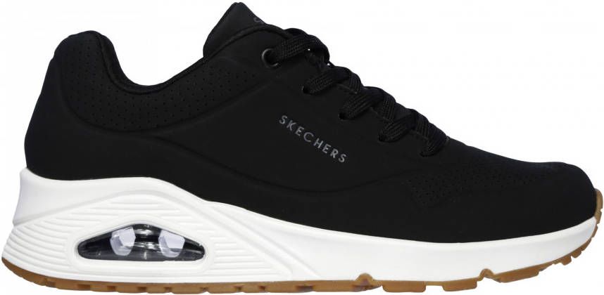Skechers Uno staan ​​op lucht sneakers , Zwart, Dames