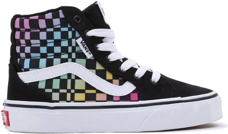 Vans Filmore Hi Trippy Checkerboard Veterboot Meisjes Zwart/Multi