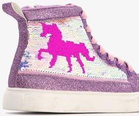 Scapino Blue Box hoge sneakers met pailletten paars