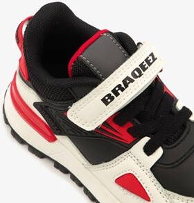 Braqeez jongens sneakers met rode details