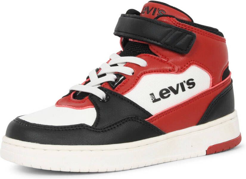 Levi's Levi&apos;s Sneakers BLOCK MID VEL T VIRV0013T Zwart / Rood-39 maat 39