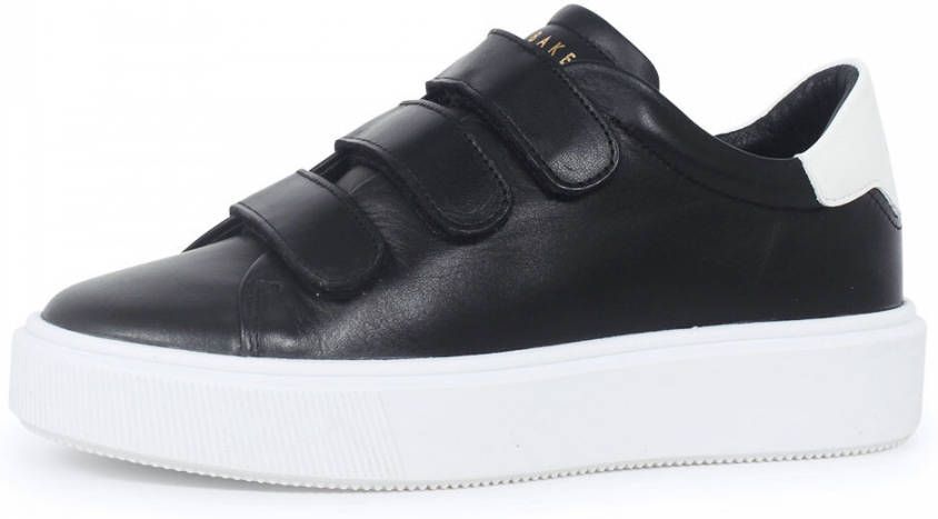 Ted Baker Tayree double strap platform leather sneaker black