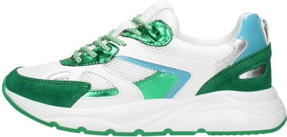 PS Poelman Groene Lage Sneakers P7120