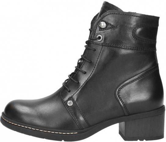 Enkellaarzen Wolky 01260 Red Deer 30000 zwart leer