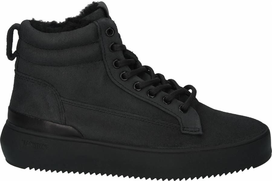 Blackstone Soley Yl65 Black High Sneaker , Zwart, Dames