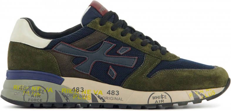 Premiata Heren leren heren sneakers mick mesh