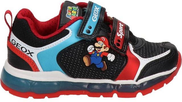 Geox Supermario sneakers met lichtjes zwart/multi