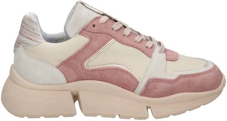 Maruti chunky leren sneakers roze/ecru