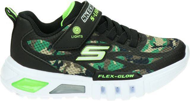 Skechers Camo Rondler sneakers met lichtjes groen