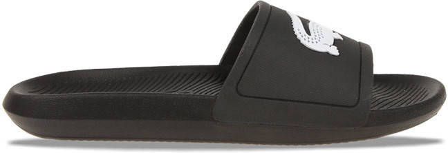 Lacoste Croco Slide 119 Heren Slippers en Sandalen Black Textil