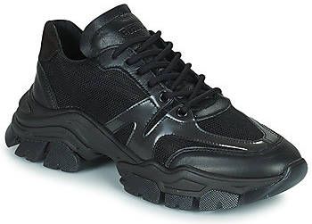 BRONX Tayke Over chunky leren sneakers zwart