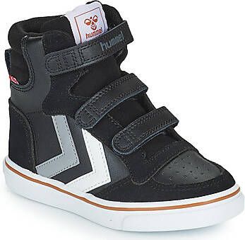 hummel Stadil Pro Jr leren sneakers zwart/wit
