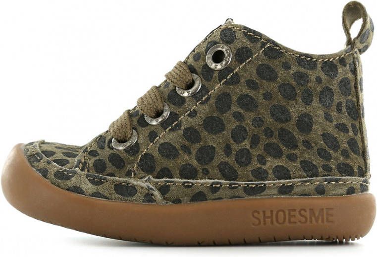 Shoesme BF9W001-B leren babyschoenen panterprint