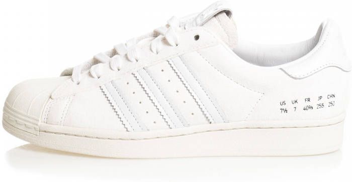 Adidas Superstar sneaker van suède met leren details