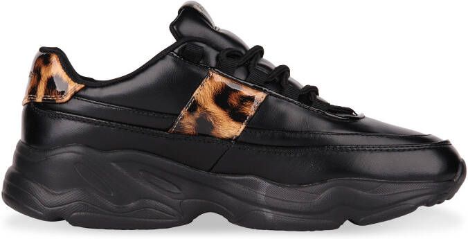 BjÃ¶rn Borg X310 LOW LEO W chunky sneakers zwart/panterprint